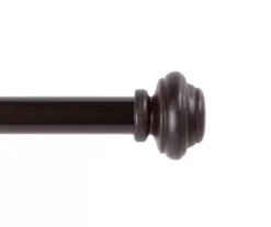 Lenon Weathered Brown 5/8" Adjustable Curtain Rod, (28"-48")