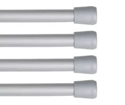Kenney Fast Fit 4-Piece 7/16" Adjustable Tension Curtain Rod Set, (28"-48") -Cuisinart Store 810679600 A0 01