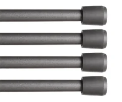 Kenney Fast Fit 4-Piece 7/16" Adjustable Tension Curtain Rod Set, (28"-48") -Cuisinart Store 810679601 A0 01