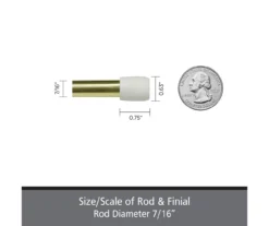 Kenney Fast Fit 4-Piece 7/16" Adjustable Tension Curtain Rod Set, (28"-48") -Cuisinart Store 810679604 A0 03