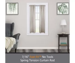 Kenney Fast Fit 4-Piece 7/16" Adjustable Tension Curtain Rod Set, (28"-48") -Cuisinart Store 810679606 A0 02