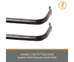Kenney Fast Fit 2-Piece Adjustable Tension Curtain Rod Set, (28"-48") 29 Kenney Fast Fit 2-Piece Adjustable Tension Curtain Rod Set, (28"-48") -Cuisinart Store 810679608 A0 08