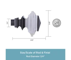 Kenney Faith 3/4" Adjustable Double Curtain Rod 17 Kenney Faith 3/4" Adjustable Double Curtain Rod -Cuisinart Store 810679611 A0 03