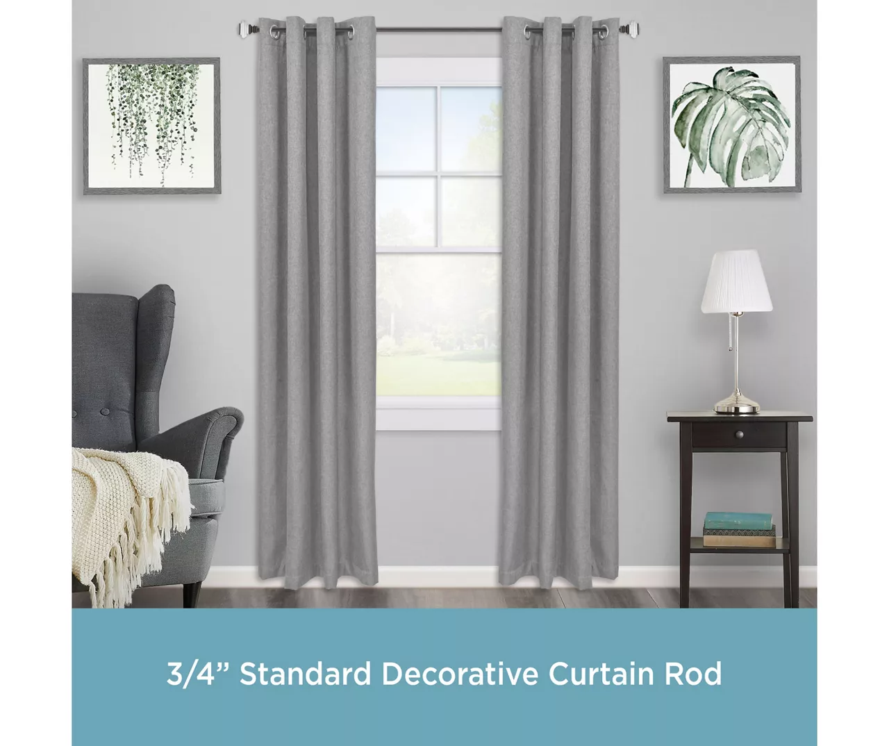 Kenney Faith 3/4" Adjustable Double Curtain Rod 3 Kenney Faith 3/4" Adjustable Double Curtain Rod - Image 3