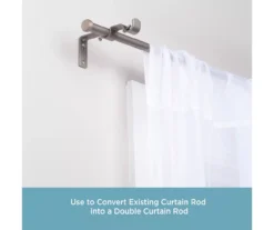 Kenney Double 5/8" Adjustable Curtain Rod Conversion Kit, (42"-120") -Cuisinart Store 810679616 A0 03