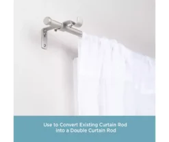 Kenney Double 5/8" Adjustable Curtain Rod Conversion Kit, (42"-120") -Cuisinart Store 810679617 A0 03