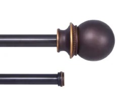 Kenney Birkin Fast Fit 5/8" Adjustable Double Curtain Rod