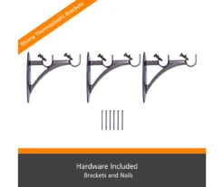 Kenney Birkin Fast Fit 5/8" Adjustable Double Curtain Rod -Cuisinart Store 810679621 A0 05