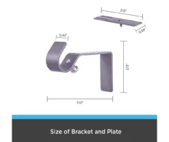 Kenney Vance Fast Fit 5/8" Adjustable Curtain Rod -Cuisinart Store 810679622 A0 10