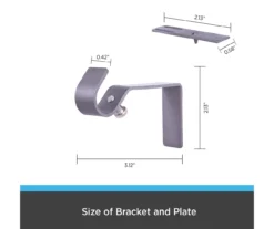 Kenney Vance Fast Fit 5/8" Adjustable Curtain Rod -Cuisinart Store 810679623 A0 10