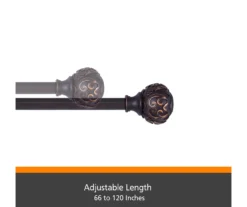 Kenney Carey Fast Fit 5/8" Adjustable Curtain Rod -Cuisinart Store 810679624 A0 04