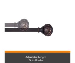 Kenney Carey Fast Fit 5/8" Adjustable Curtain Rod -Cuisinart Store 810679625 A0 04