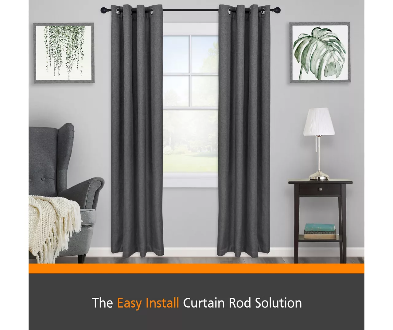 Kenney Dryden Fast Fit 5/8" Adjustable Curtain Rod 3 Kenney Dryden Fast Fit 5/8" Adjustable Curtain Rod - Image 3