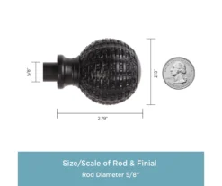 Kenney Ball 5/8" Adjustable Curtain Rod -Cuisinart Store 810679636 A0 03