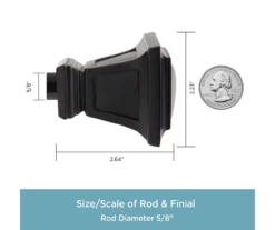 Kenney Seville 5/8" Adjustable Curtain Rod 35 Kenney Seville 5/8" Adjustable Curtain Rod -Cuisinart Store 810679640 A0 03