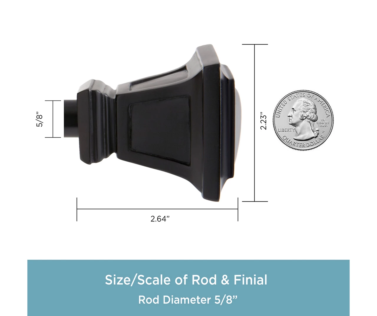 Kenney Seville 5/8" Adjustable Curtain Rod 16 Kenney Seville 5/8" Adjustable Curtain Rod - Image 16