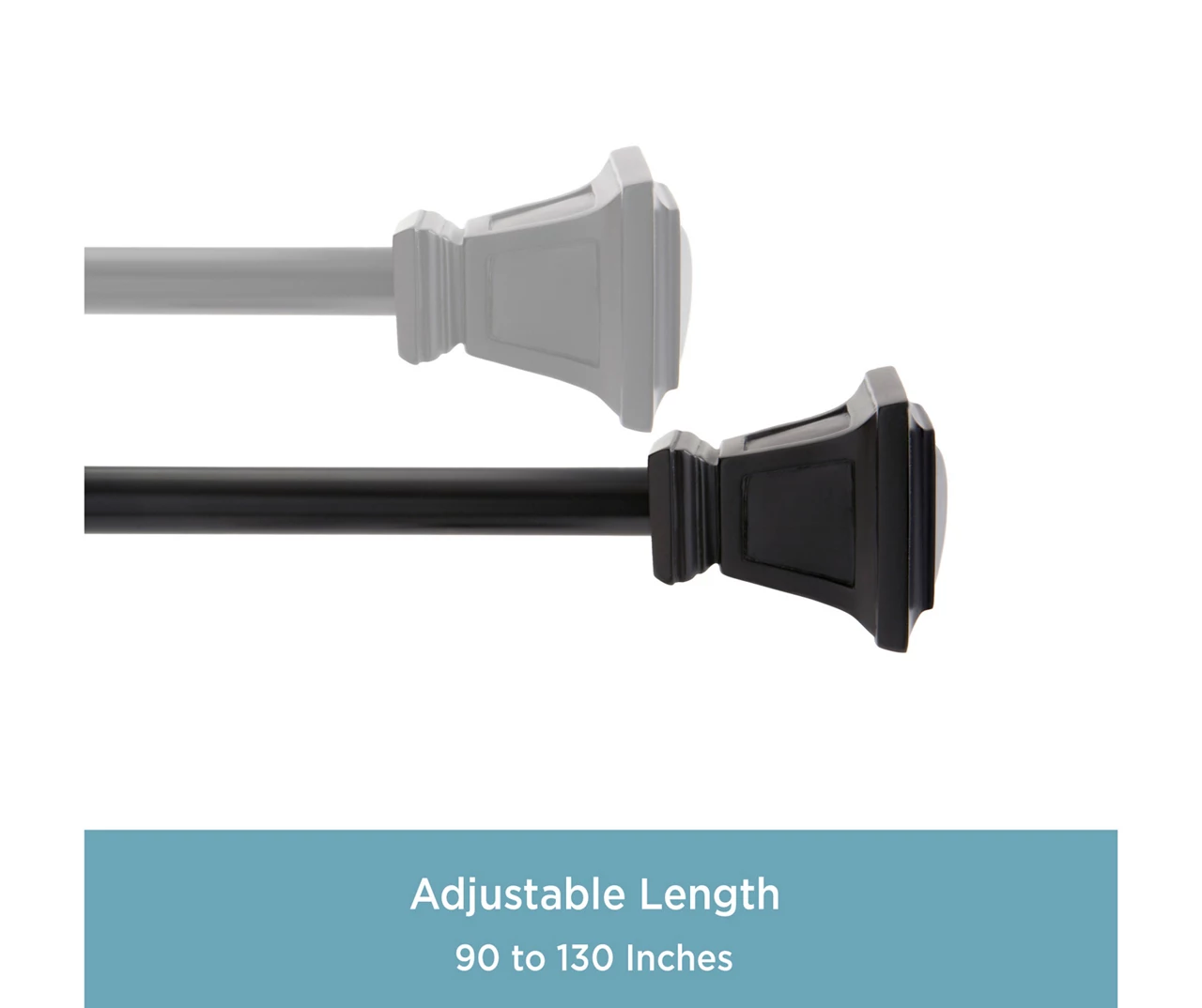 Kenney Seville 5/8" Adjustable Curtain Rod 17 Kenney Seville 5/8" Adjustable Curtain Rod - Image 17