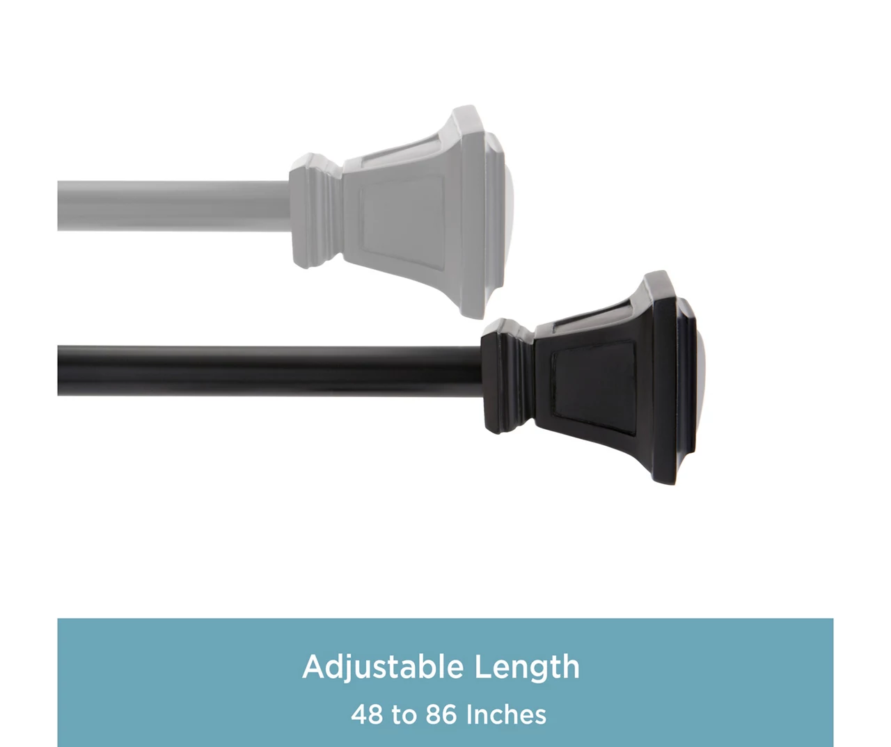 Kenney Seville 5/8" Adjustable Curtain Rod 13 Kenney Seville 5/8" Adjustable Curtain Rod - Image 13