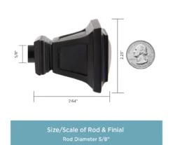 Kenney Seville 5/8" Adjustable Curtain Rod 27 Kenney Seville 5/8" Adjustable Curtain Rod -Cuisinart Store 810679642 A0 03