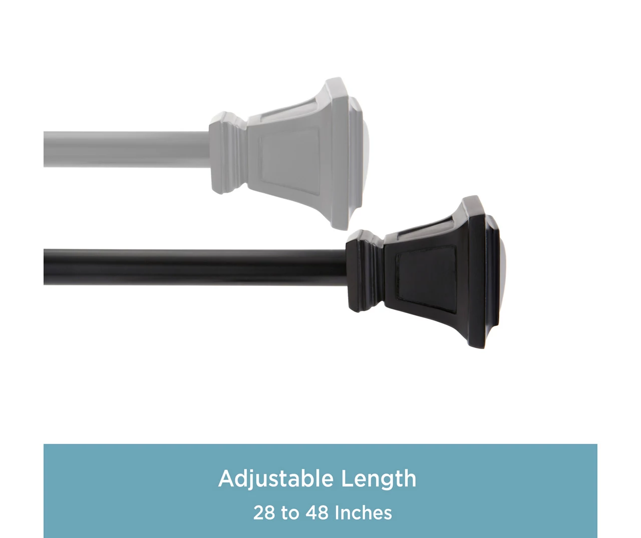 Kenney Seville 5/8" Adjustable Curtain Rod 9 Kenney Seville 5/8" Adjustable Curtain Rod - Image 9