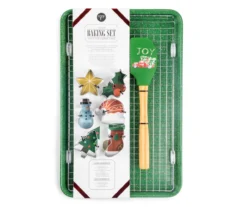 Core Green 9-Piece Speckled Holiday Baking Set